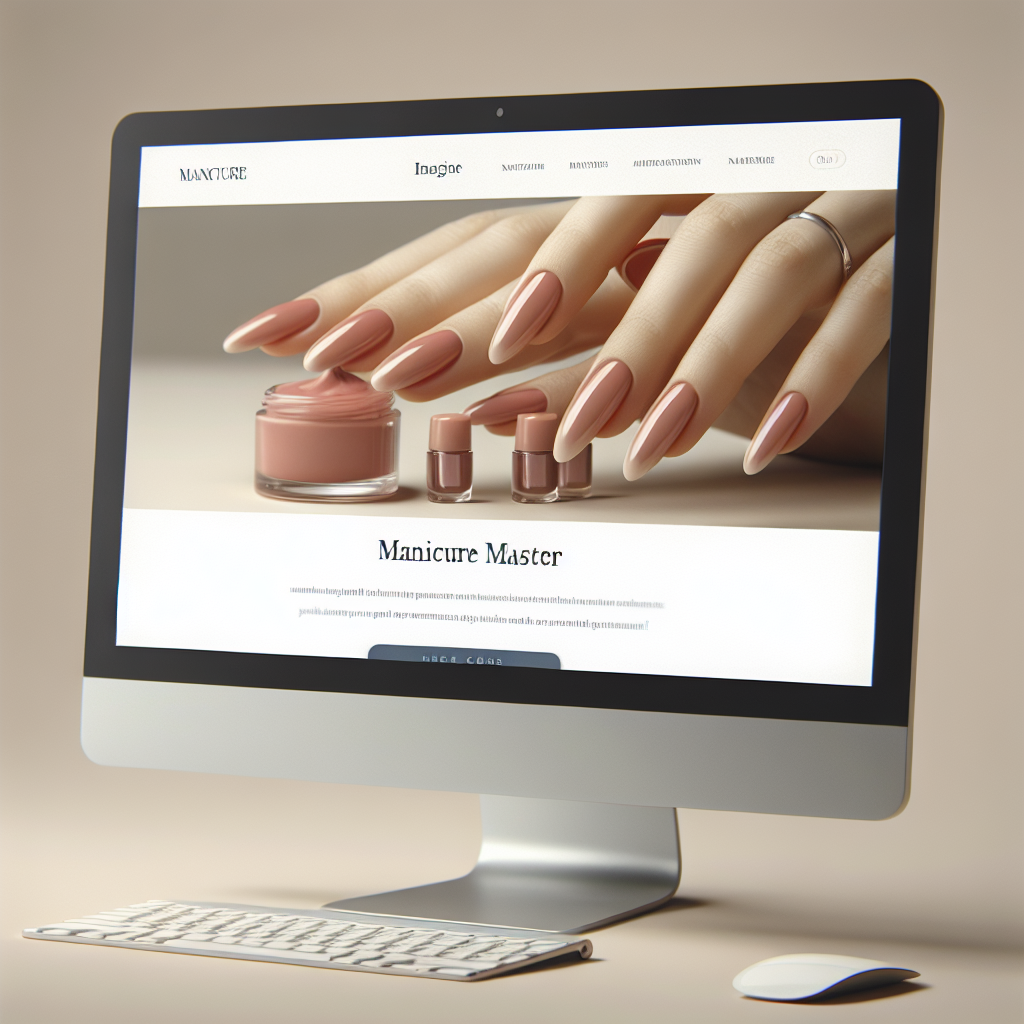 Crearea site-urilor de vizitka pentru maistri in manichiura de top