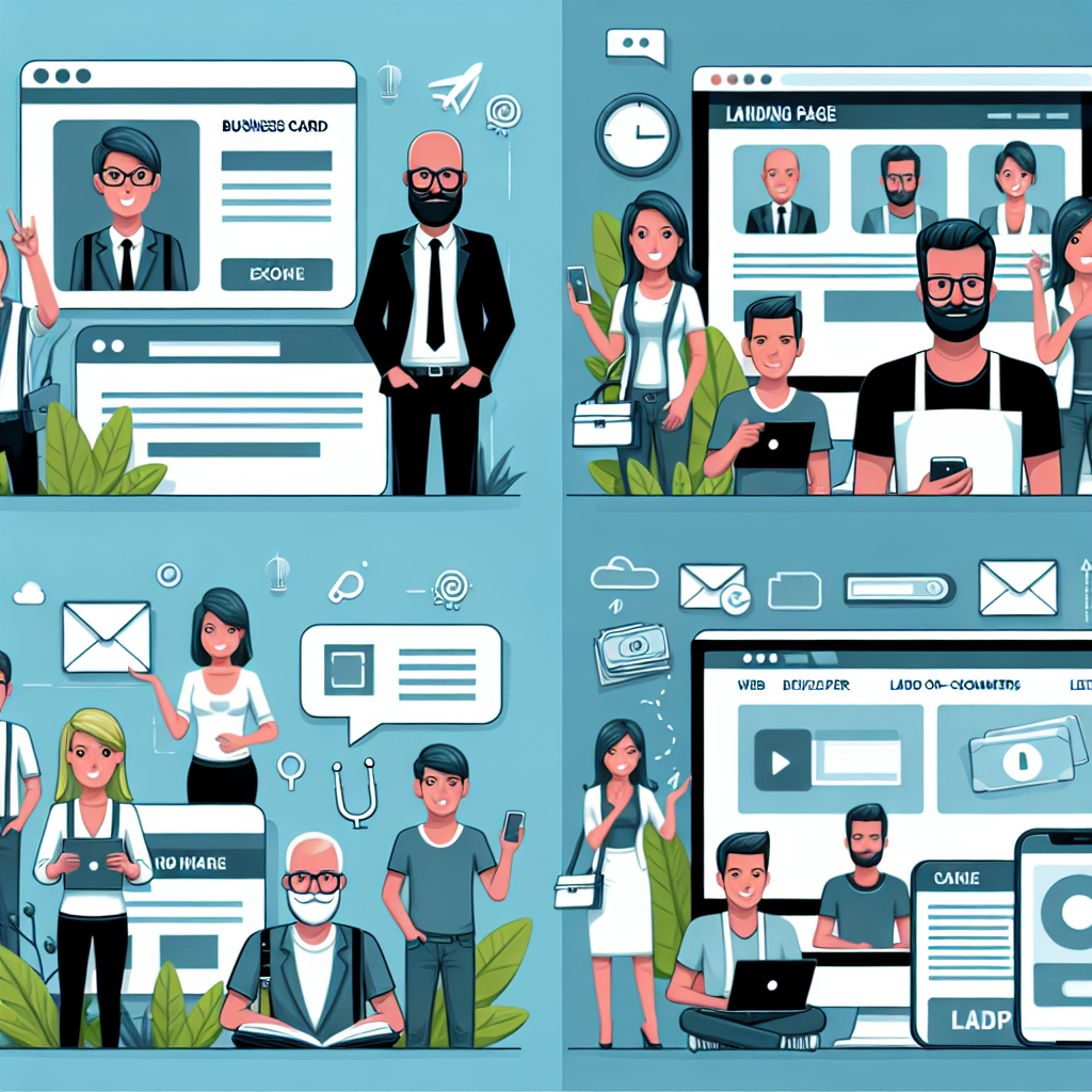 Сравнение сайтов-визиток и лендингов: узнайте, чем они отличаются!