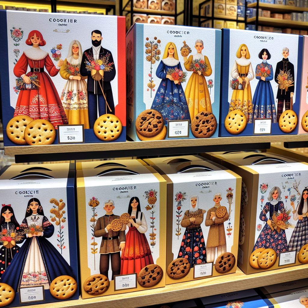 Коробки картонные упаковочные и персонализированные с логотипом для печенья