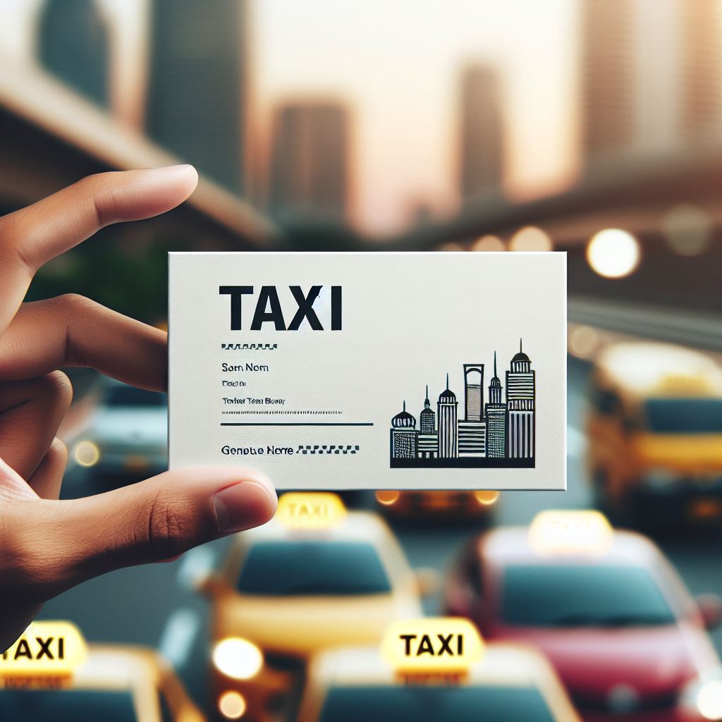 Создание эффективных визиток для такси и транспортных услуг