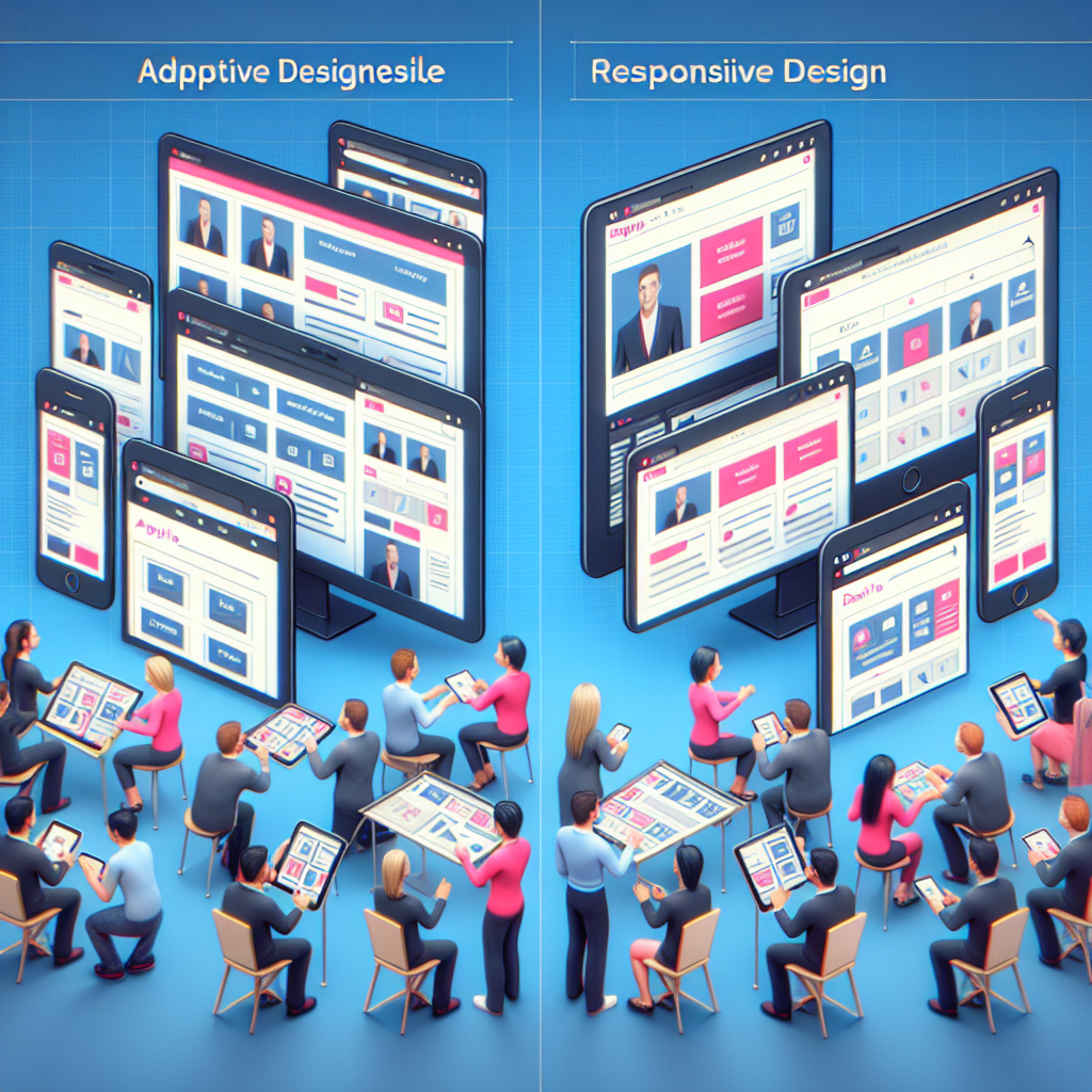 Descoperiti avantajele designului web adaptiv si diferentele fata de designul responsive