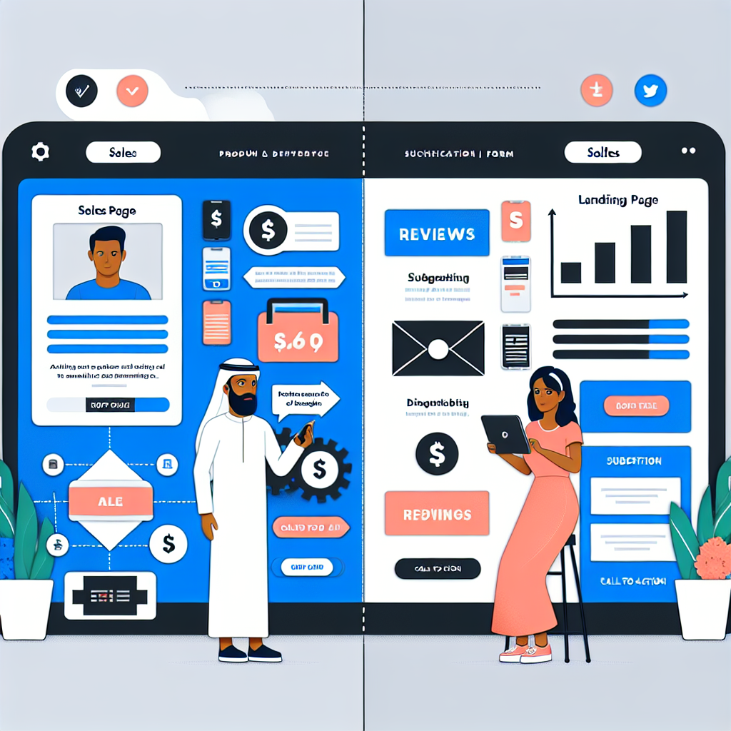 Maximize Conversions with High-Impact Landing Pages: Discover Their Types, Elements, and Essential Differences from Sales Pages