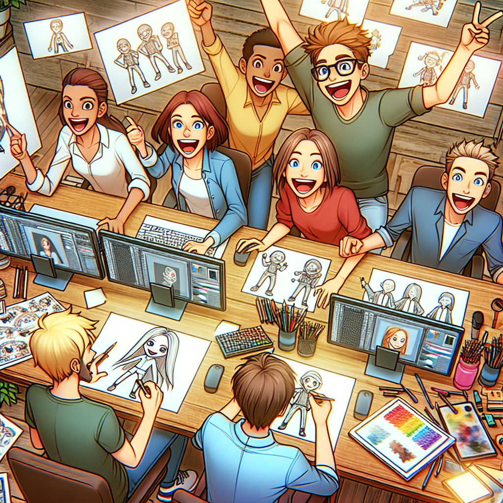 Создание уникальных аниме персонажей и дизайна для игр с нашей командой профессионалов