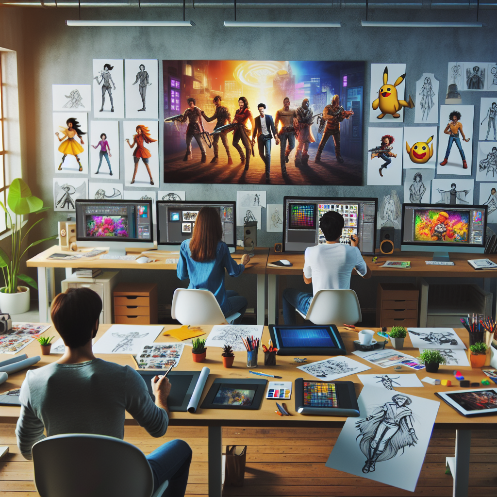 Создание уникальных аниме персонажей и дизайна для игр с нашей командой профессионалов