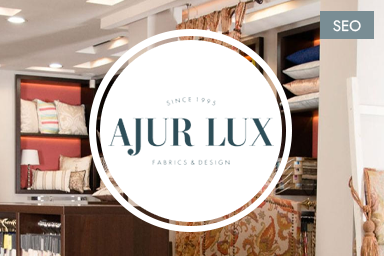 Effective results from the promotion on the example of Ajur Lux website from Studio Webmaster specialists