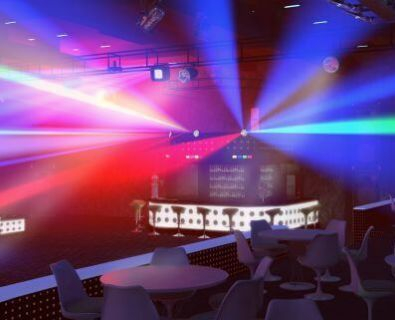 3D visualization of a night club