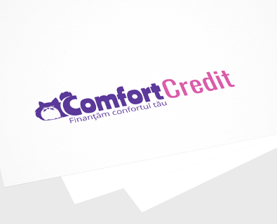 Development of logo design for Comfort Credit company from Chisinau, Moldova