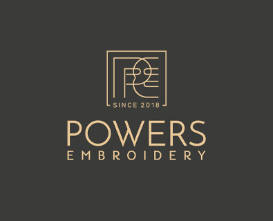 Development of a unique logo for the company Powers Embroidery
