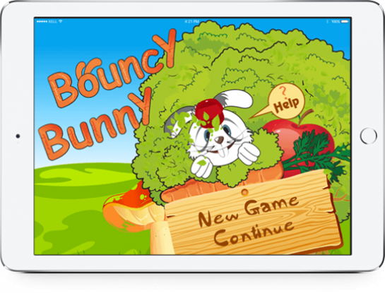 Bouncy Bunny game developed by Studio Webmaster