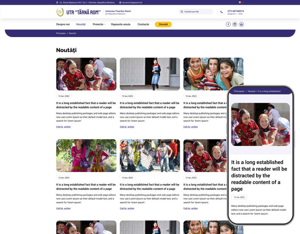 Uniunea Tinerilor Romi din Republica Moldova '' TĂRNĂ ROM ''