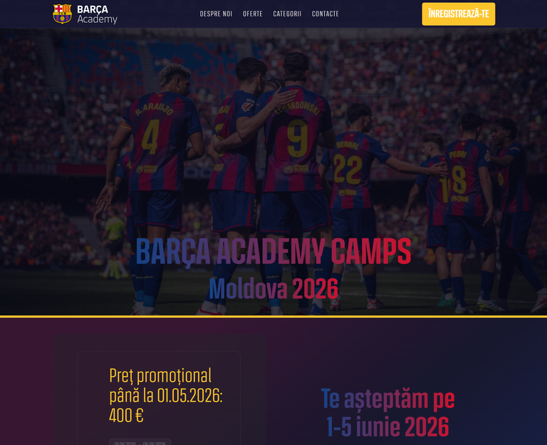 Barça Academy Camps Moldova