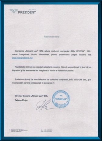 Hotel Prezident "Almani Lux" SRL