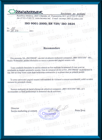 SA «INCOMAȘ» 