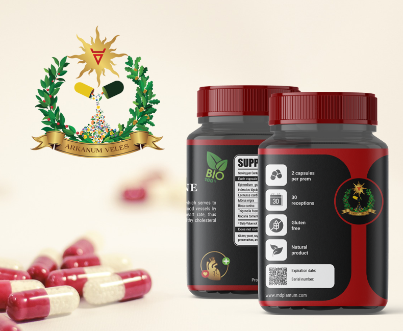 Crearea unui logo și a unei serii de etichete pentru produsele Arkanum Veles