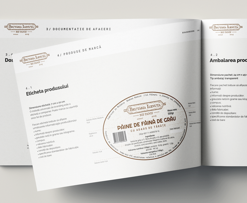 Создание брендбука для пекарни Brutaria Ilenuta