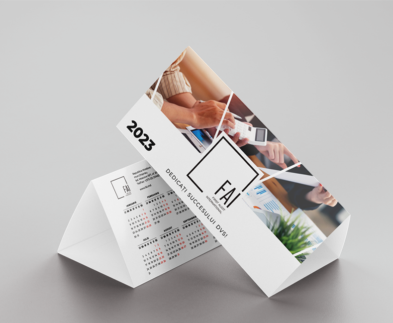 Создание элементов фирменного стиля для компании FAI