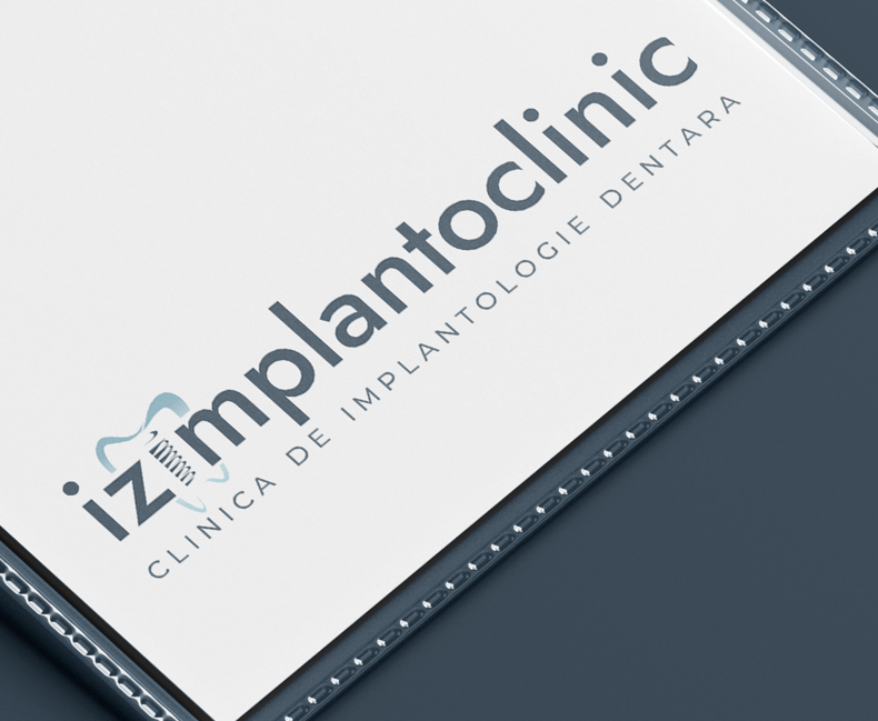 Разработка логотипа для компании Izimplantoclinic