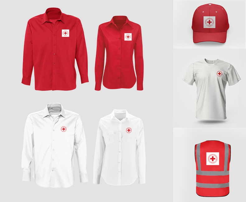 Creation of corporate identity elements for Moldova Red Cross Society