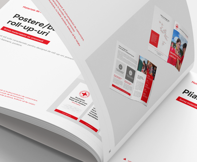 Creation of corporate identity elements for Moldova Red Cross Society