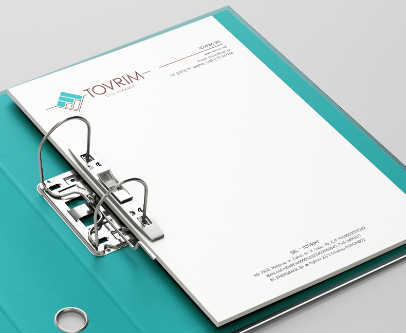 Создание элементов фирменного стиля для компании Tovrim